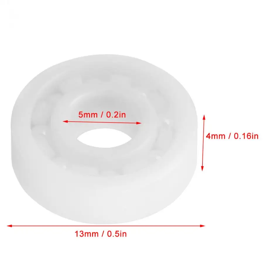 ZrO2 полный Керамический шарикоподшипник 695 Миниатюрный подшипник 5*13*4 мм белый цвет rodamitos Новое поступление b