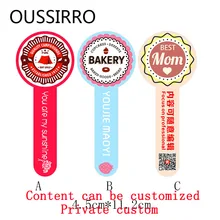 1000 шт/лот личные наклейки с логотипами по индивидуальному заказу печать для выпекчки пирога для рекламы магазина фрукты контейнер для завтраков Teabag ярлык магазин имя Everywher