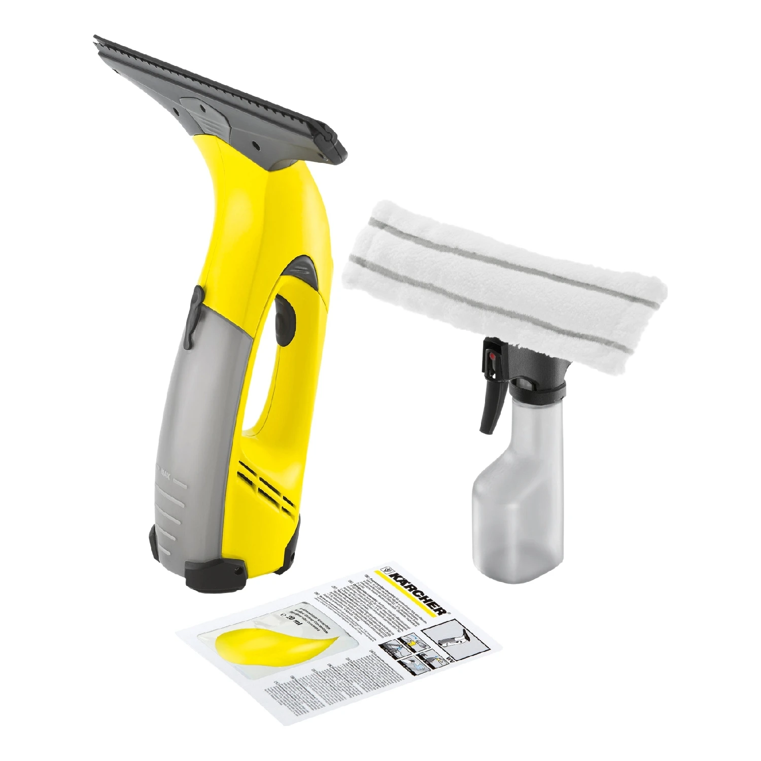 Пылесос для очистки стекол KARCHER WV 50 Plus (Пылесос для влажной уборки стекол, Li-Ion аккумулятор, время зарядки аккумулятора 120 мин)