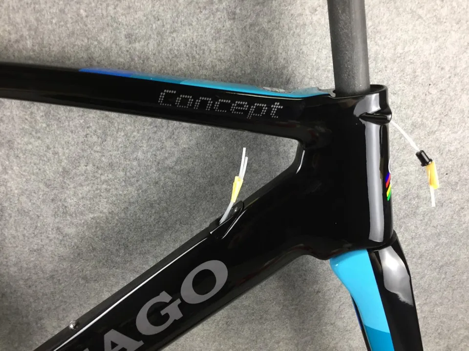 Синий Colnago концепция карбоновый велосипед DI2 карбоновый дорожный велосипед Полный велосипед с R7010 R8010 группа