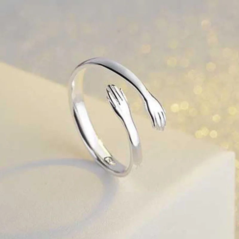 

Surou Open Ring Adjustable Hug Ring Male Female Korean Version Temperament Ornaments Bijouterie