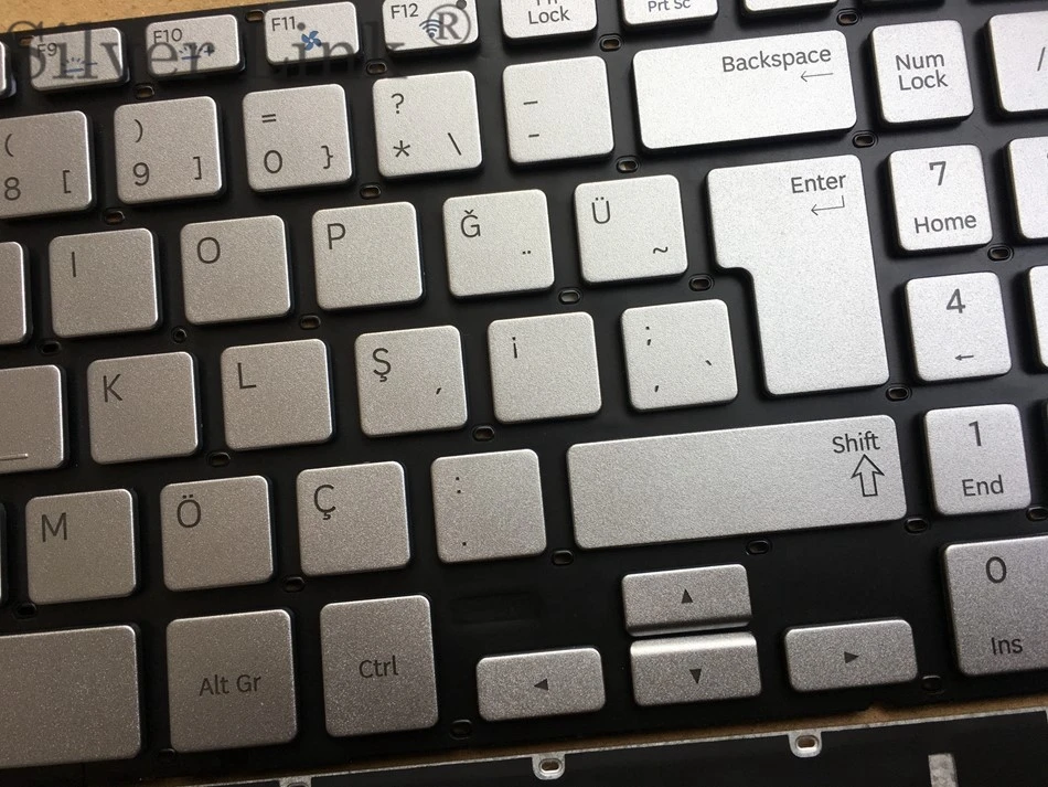 New TR Turkish Keyboard For Samsung 880Z5E 870Z5E 770Z5E 780Z5E 670Z5 670Z5E  backlit keyboard TR Layout -2