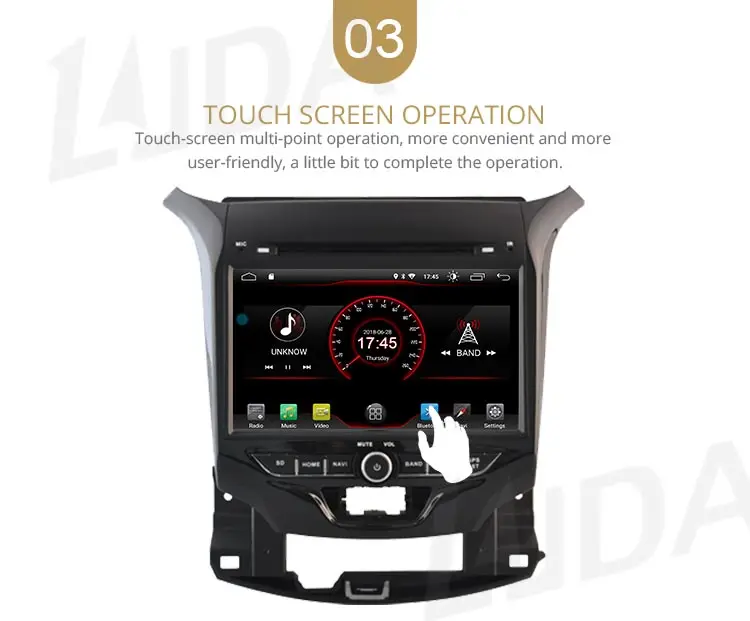 Discount LJDA 2 Din Car Radio Android 9.1 Car DVD Player For Chevrolet Cruze 2015-2018 GPS Navigation Stereo WIFI Multimedia IPS Canbus 5