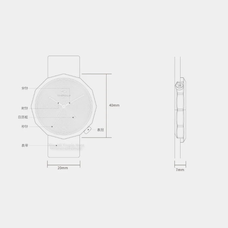 Xiaomi Mijia кварцевые умные часы водонепроницаемые шагомер чехол из нержавеющей стали умные вибрации водонепроницаемые часы подарок