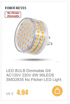 G9 светодио дный лампы без мерцания AC220V 110 В 2835SMD 6 Вт светодио дный лампочки 690LM супер яркий люстра светодио дный свет заменить 70 Вт