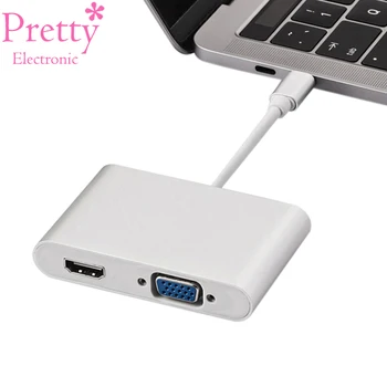 

USB Type-C to HDMI VGA hdmi 4K Male to Female Adapter USB 3.1 type-c Converter 1080p For Notebook Macbook Multimedia Monitor