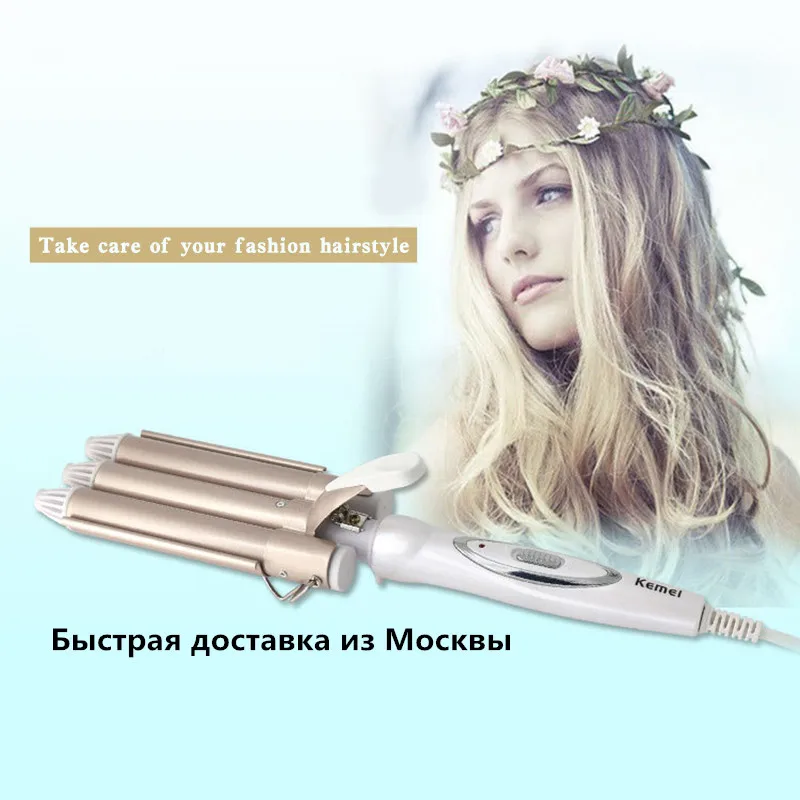 

Kemei Professional hair care & styling tools Curling hair curler Wave Hair styler curling irons Hair crimper krultang iron 4