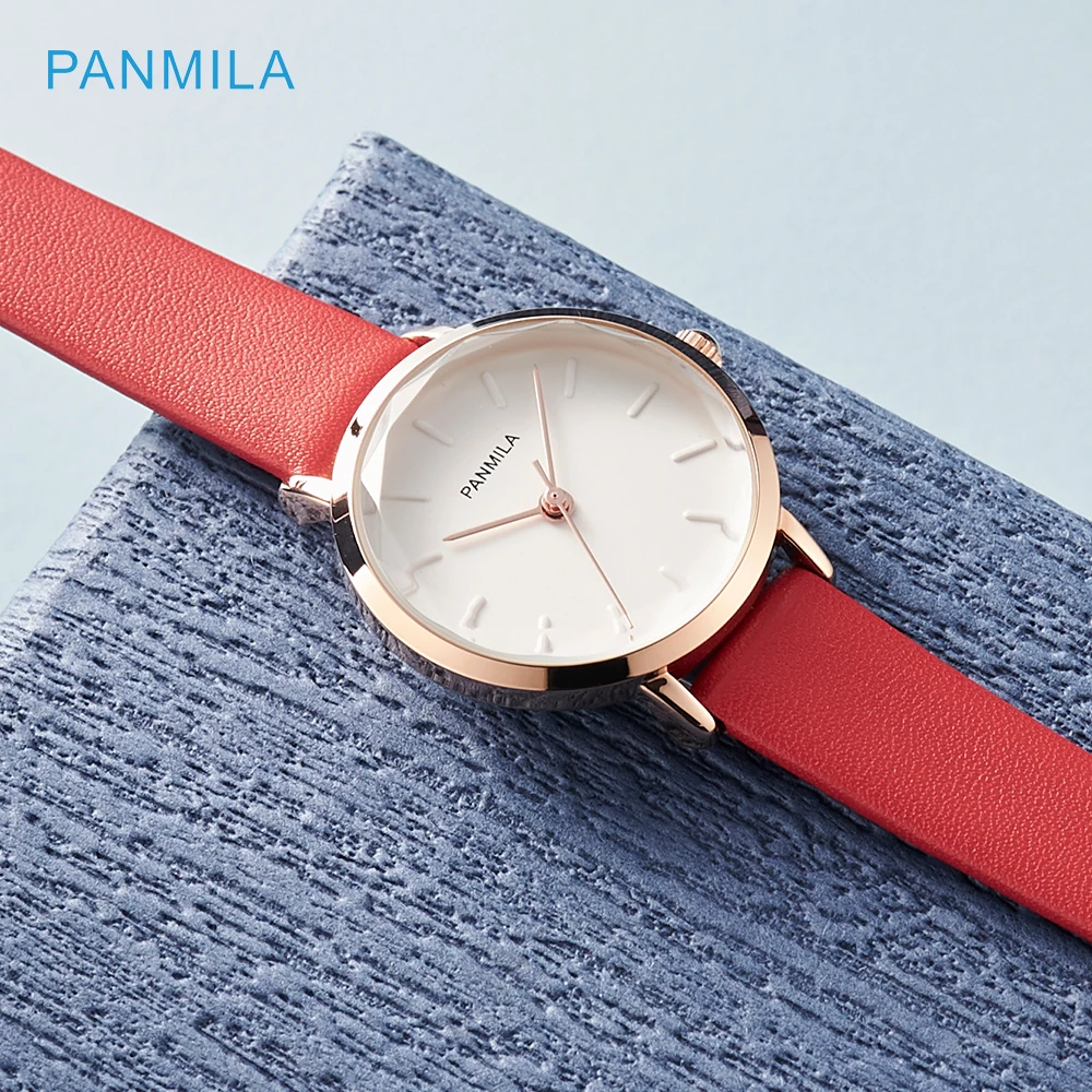 

PANMILA Big Digits Dial Women Watches Fashion Casual Leather Band Strap Watch Quartz Analog Round Wrist Femme Watch  