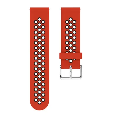 20MM Silicone Strap Watchband for Garmin Forerunner 245 245M 645 Vivoactive 3 Smart Wristband Colorful Replacement Bracelet Band - Цвет: Red black