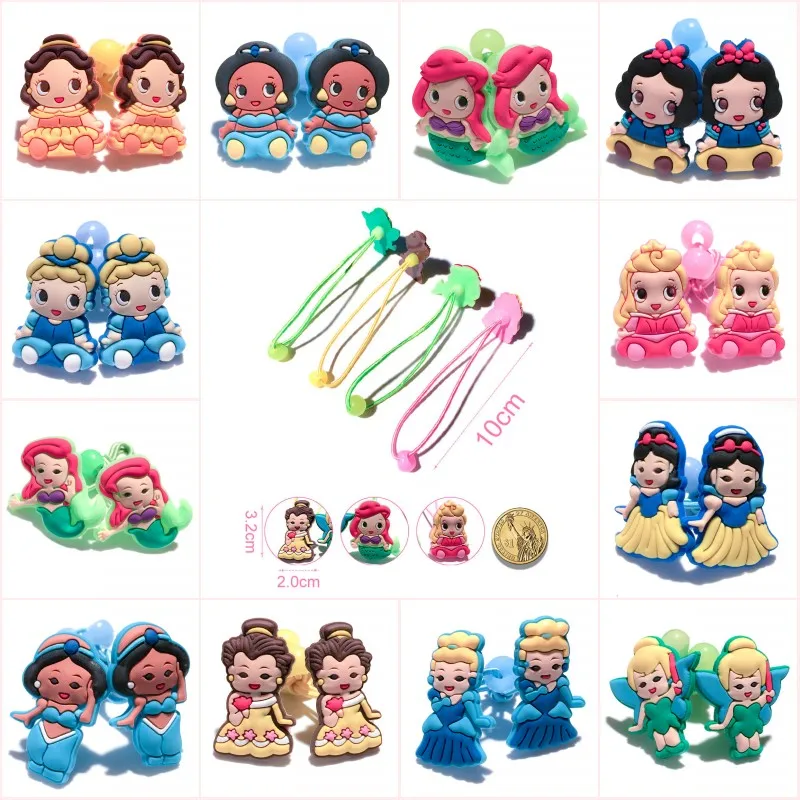 

1Pair Cartoon Girls Hairband Cute Headwear Hair Accessories PVC+Elastic Bands Kid Party Gift Hair Jewelry