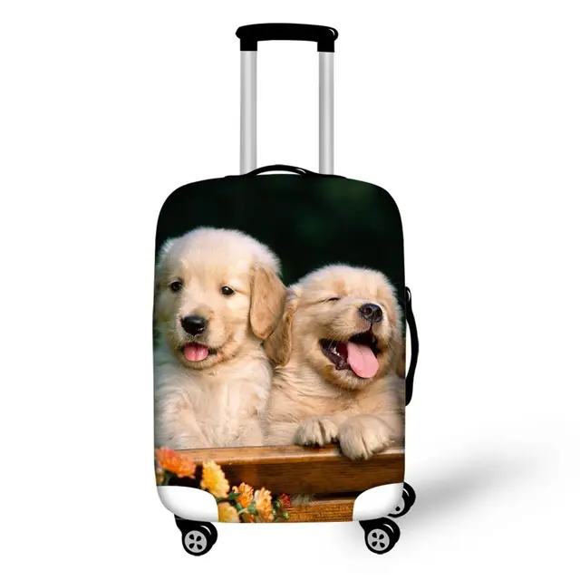 TWOHEARTSGIRL Travel Luggage Protective Covers Animal Pet Dog Cover For