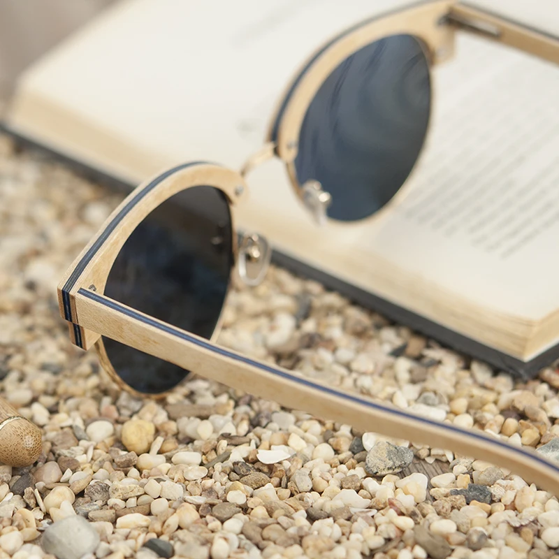 BOBO солнечные очки «Птица» для женщин и мужчин деревянные солнцезащитные очки Летний стиль пляжные очки в подарочной деревянной коробке на заказ