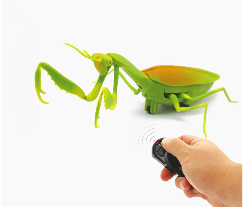 

[Best] Trick toys Remote control animal LED light IR RC insect Crab Mantis electronic pet robot model scary Prank toy joke toy