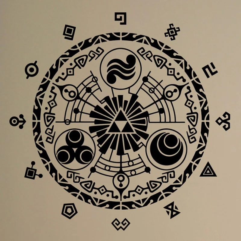 Gate Of Time Wall Sticker Legend of Zelda Vinyl Decal Removable Nursery Home Interior Bedroom Decor Kids Children Room Mural