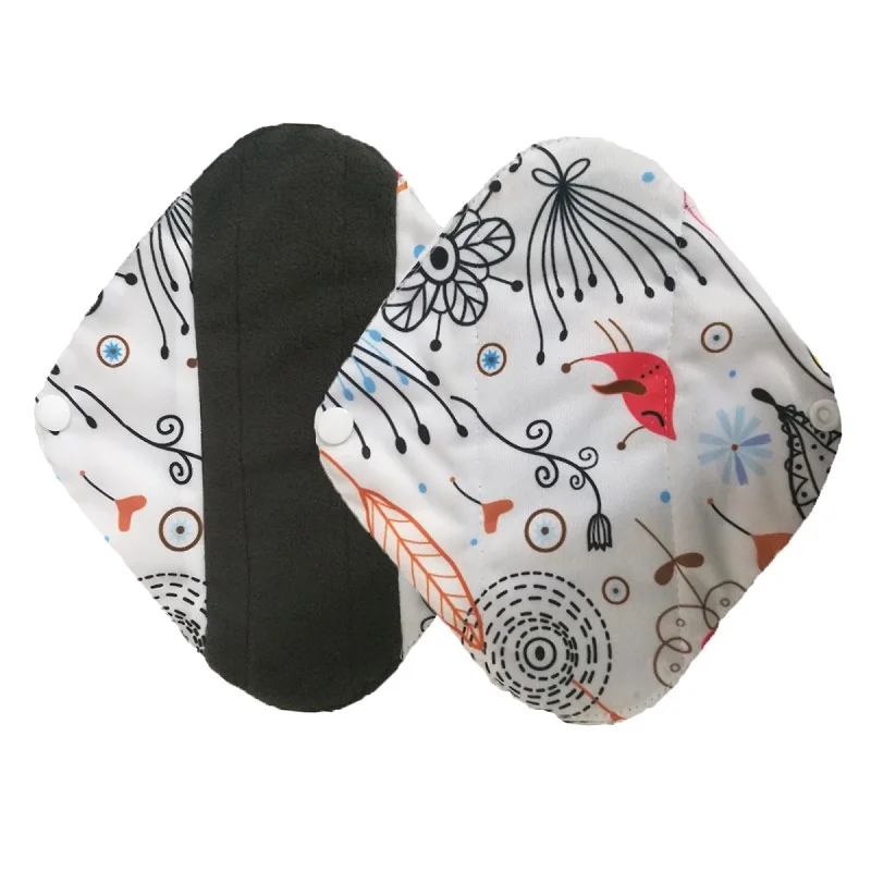 U выбрать размер и цвет гигиенические прокладки для женщин многоразовая ткань из бамбукового древесного угля мягкая менструальная прокладка моющийся Санитарный Полотенце-трусы - Цвет: XWSD14