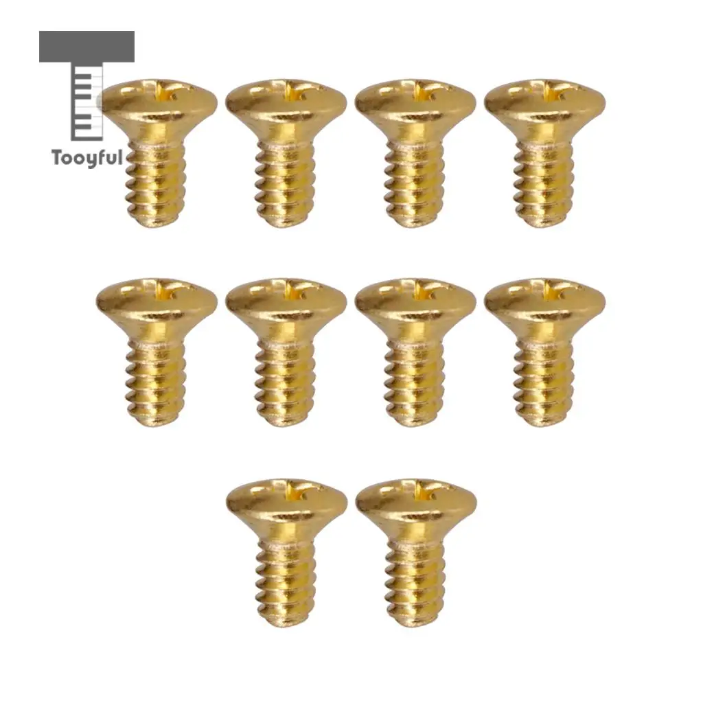 Tooyful 10PCS 5 Way 3 Way Guitar Switch Fixed Screws Nuts Guitar Replacement Black
