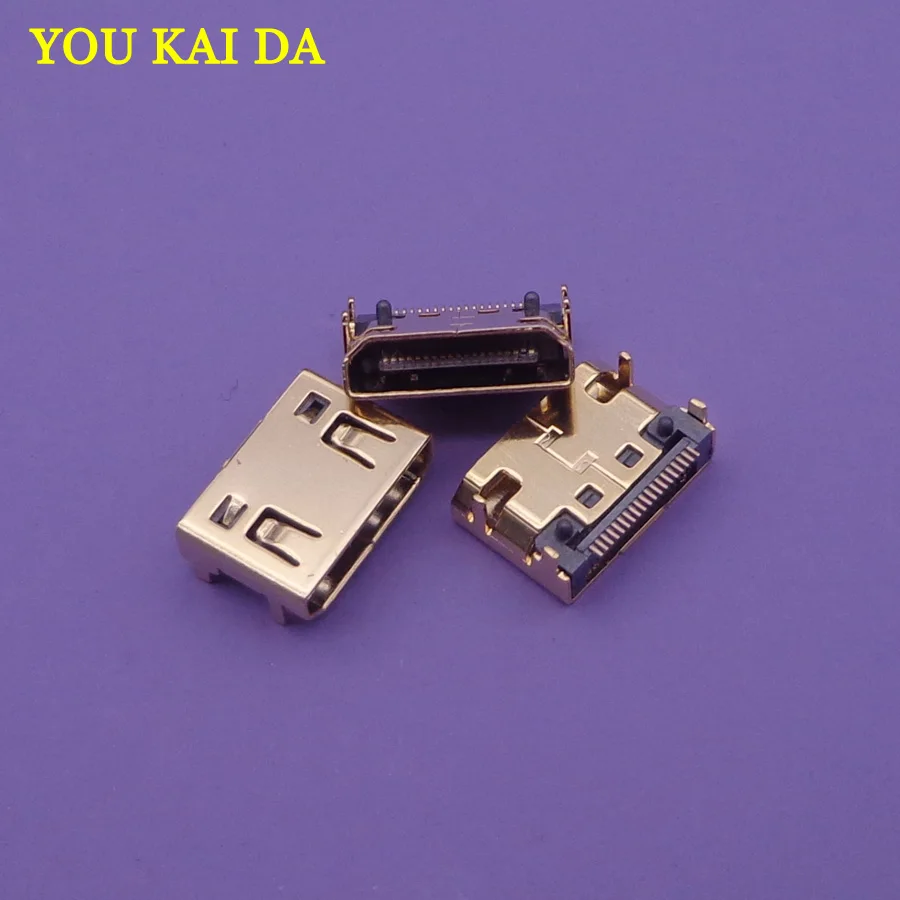 100 шт. мини HDMI Женский 19pin USB разъем SMD 19pin Reflow Solderable под прямым углом поверхность pound PCB Rohs для планшетов