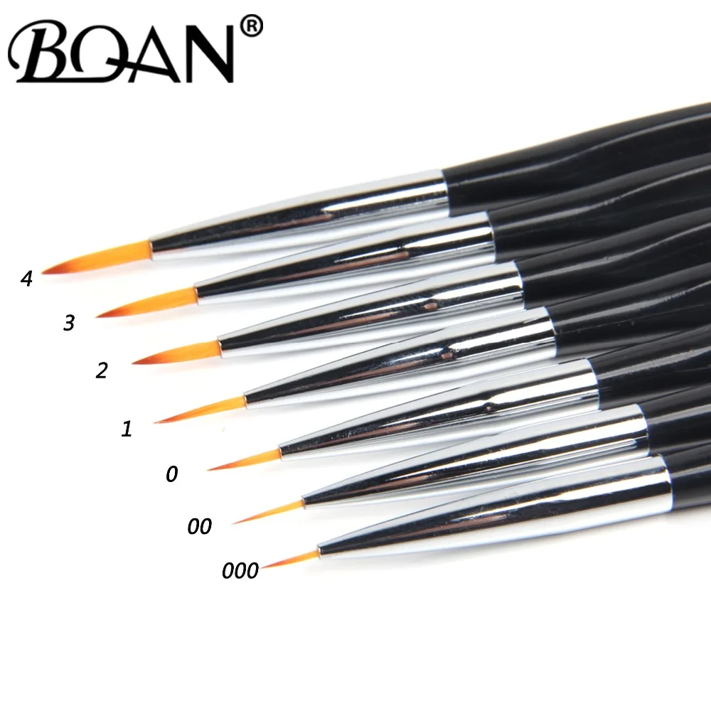 BQAN 7 шт нанесение пунктира UV Gel Liner польский кисть инструмент для дизайна ногтей ручка 7 шт./компл. nail art Pen 3d щетка для ногтей