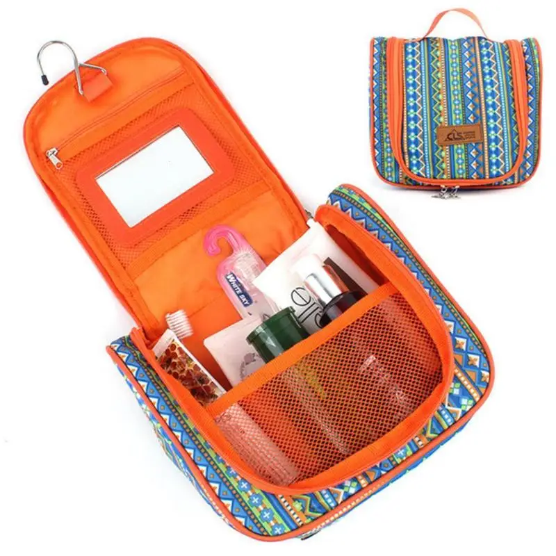 Portable Waterproof Folding Wash Bag Travel Toiletry Kits Hanging Bag