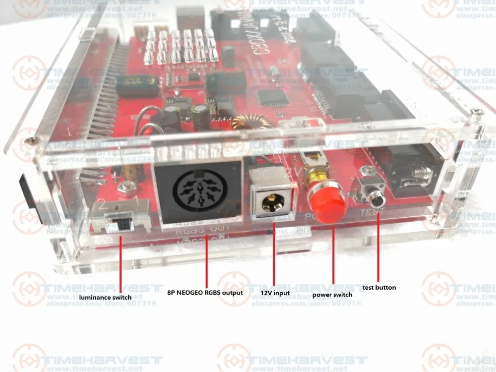 12В JAMMA CBOX конвертер плата к SNK DB15 джойстик SS геймпад с Сатурном видео выход для Pandora JAMMA PCB IGS материнская плата