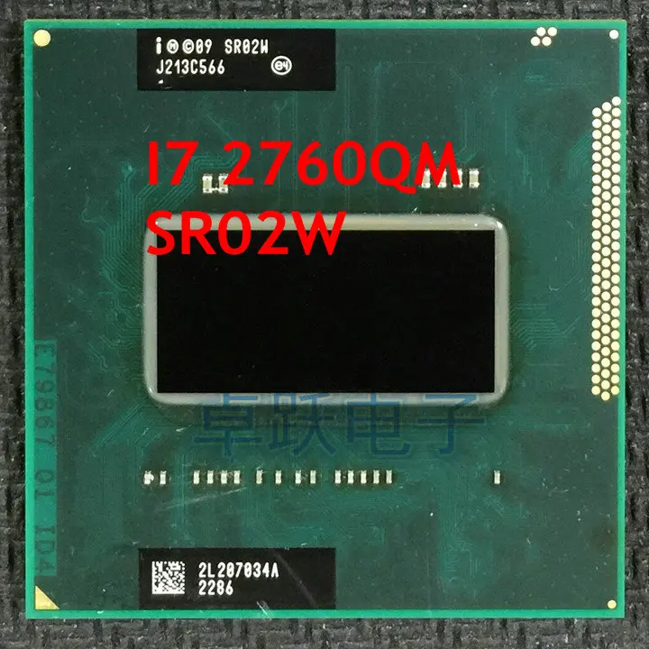 Процессор INTEL ноутбук процессор SR02W i7-2760QM SRO2W Core i7 мобильный процессор i7 2760QM центральный процессор 6M PGA 2,4 ГГц до 3,5 ГГц