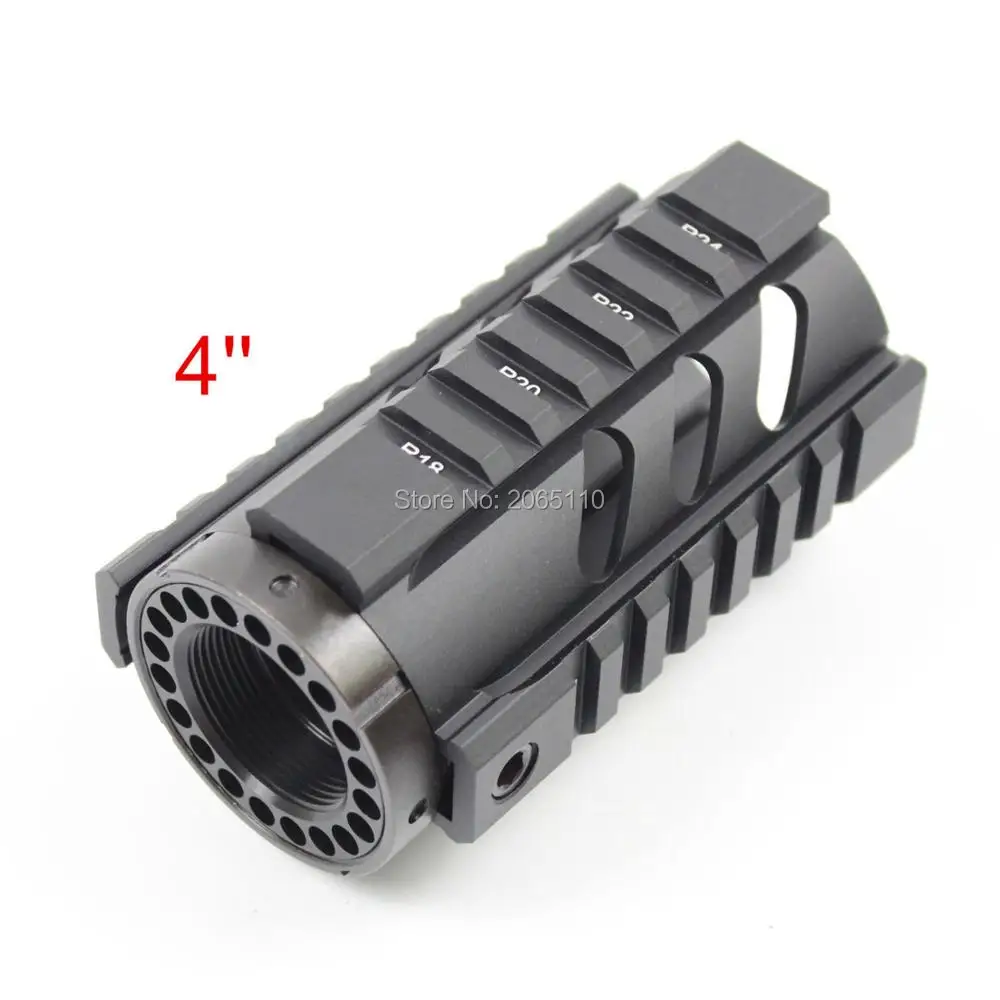 

Tactical T-Series 4'' Free Float Quad Rail Handguard AR Rail System RIS Handguard For .223/5.56 mm M4 Hunting Accessories