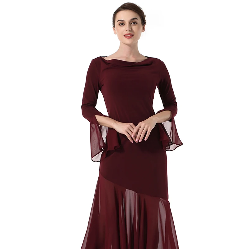 

Women's new solid color flying sleeves irregular hem stitching slim dress fashion sexy party dress