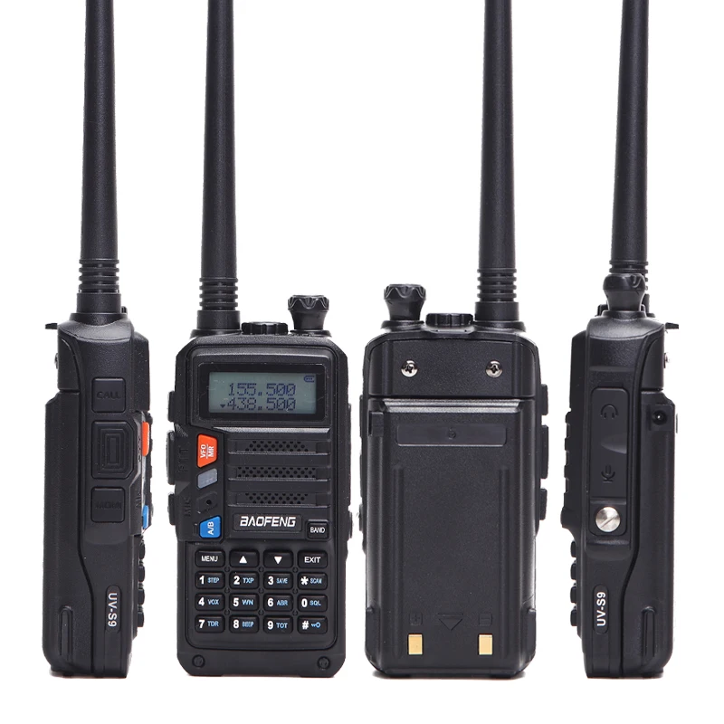2 шт. BAOFENG 2019 UV-S9 8 Вт Мощный VHF/UHF136-174Mhz и 400-520 МГц Dual Band 10 км Диапазон утолщаются рация На Батарейках Ham радио