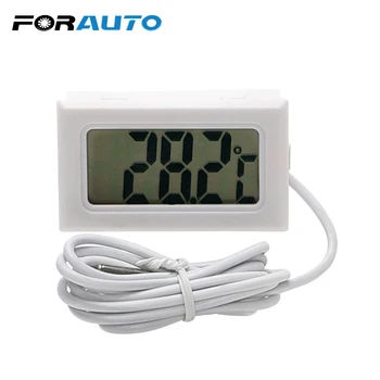 

FORAUTO Mini LCD Digital Car Thermometer Temperature Gauge Meter Clock Car Ornaments For Fish Tank Refrigerator Car-Styling