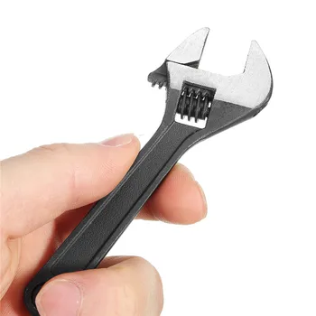 

Wholesale Price High Quality 4 Inch 100mm Black Adjustable Wrench Mini Metal Universal Spanner Jaw Hand Tool For Repairing