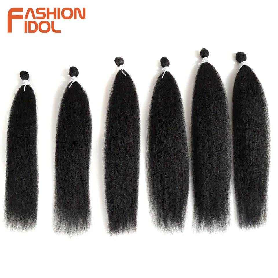sintético yaki 6 Polegada com ombré, feixes