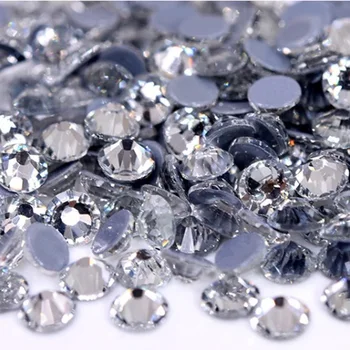 

Upscale Clear Crystal Hot Fix Rhinestones Shiny Bling Crystals Strass Hotfix Iron on Rhinestones For Wedding Dress Dance Dress