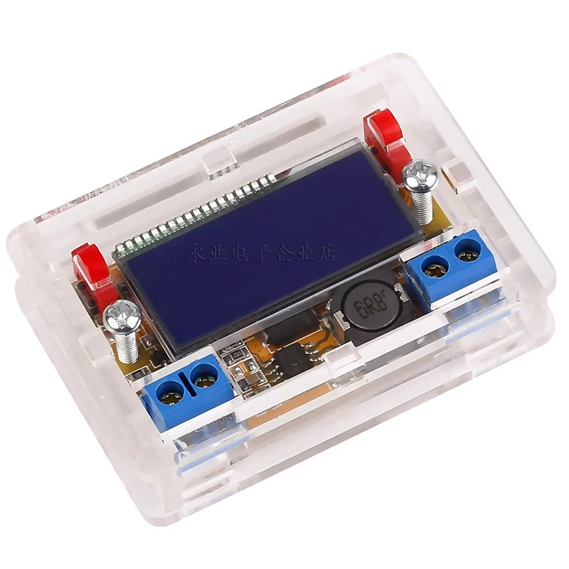 

Power step-down regulator module with display LCD screen with voltage and current dual display