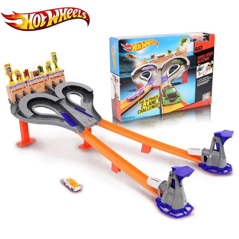 Оригинальная игрушка для спортивного трека Hot Wheels, ударопрочная забавная игрушка, высокое качество, подарочная коробка, автомобиль Hotwheels, режим трека CDL49 для детей - Цвет: CDL49