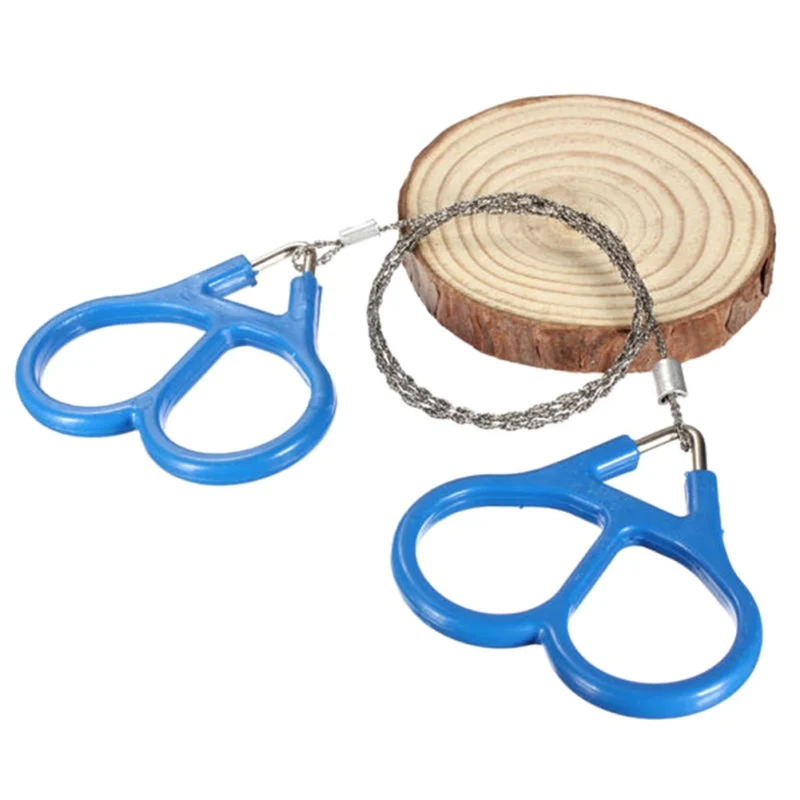 

Outdoor Travel Hiking Hunting Emergency Survival Tool New Arrival Survival Stainless Steel Wire Chain Rope Saw Ring Scroll