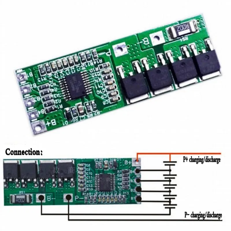 

5S 5 Series 10A Li-ion Lithium Battery 18650 Charger Protection Board 18.5V 21V
