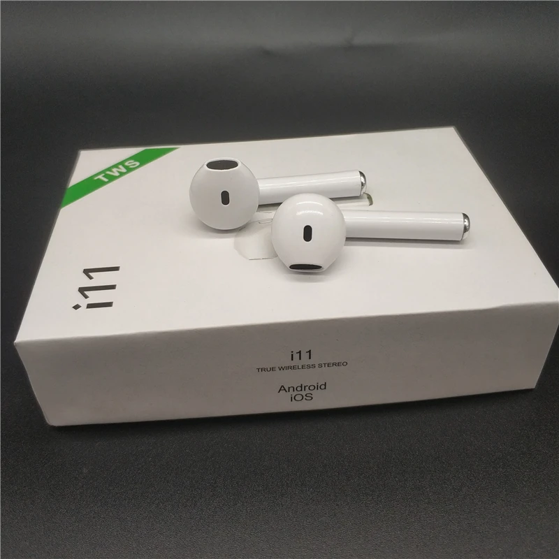 fones de ouvido mini estéreo com caixa