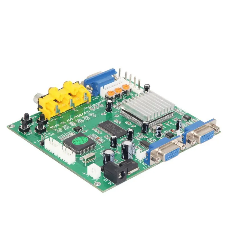 GBS8220 RGBS к VGA двойной выход адаптер CGA/EGA/VGA/YUV Компонентный сигнал вход HD видео конвертер доска