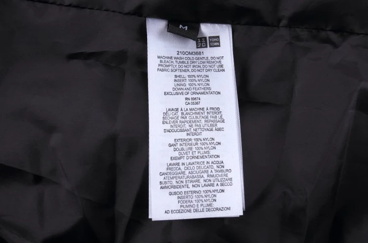 long down coat black 09