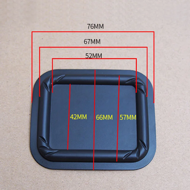 2 шт. 60 мм/42x87 мм/72x135 мм/66x76 мм/69x103 мм/90x125 мм бас-динамик пассивный радиатор вспомогательный бас-динамик резиновая Вибрирующая пластина - Цвет: 66x76mm