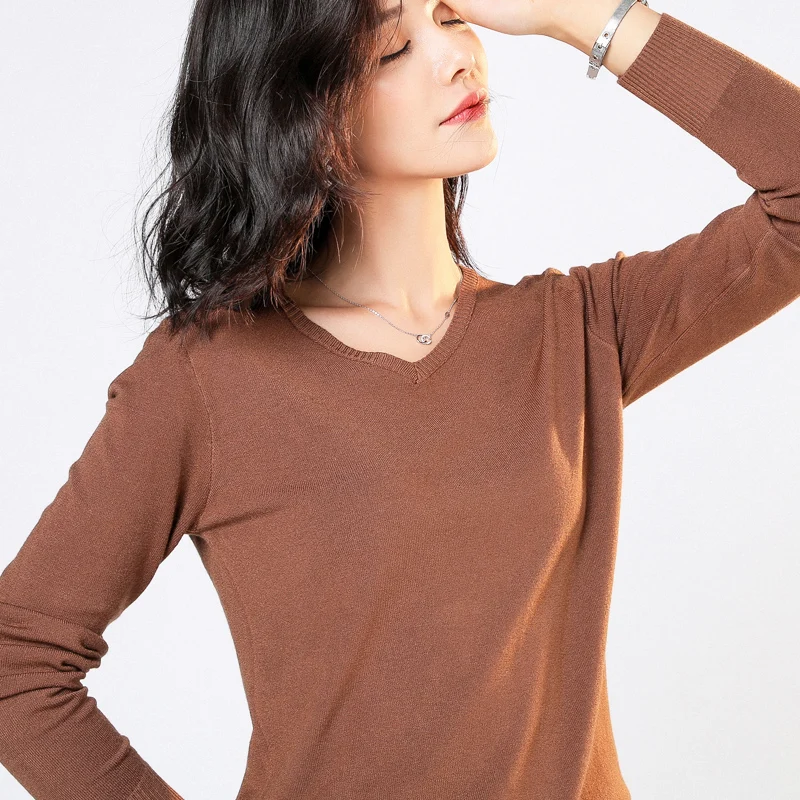 

Sweater O-Neck Women Fashion Autumn Kint Sweater O-Neck Solid Slim Sexy Pullovers Coat Female Blouse Knit Sweater 2019 Dropship