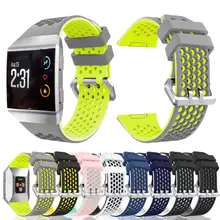 Легкий проветрить силиконовый перфорированный аксессуар спортивные полосы для fitbit ионной OC26 Перевозка груза падения