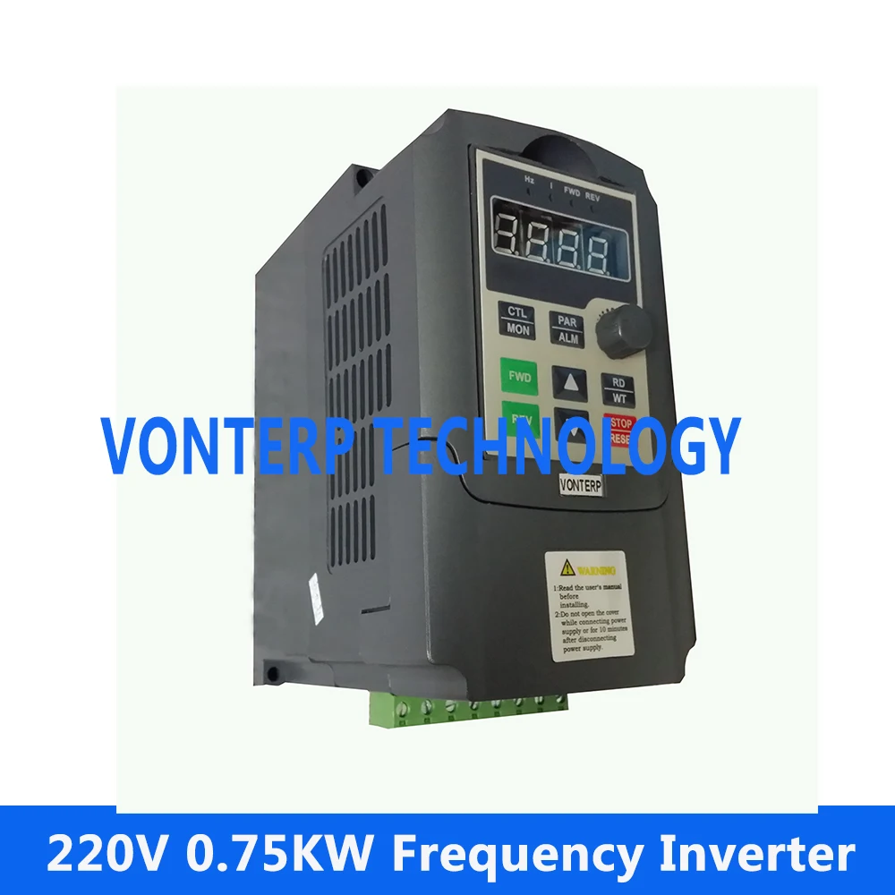 

VTP5M-0R7-G1 220v 0.75KW 4A single phase input and 220v 3 phase output variable frequency drive