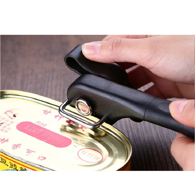 Professional Manual Side Cut Jar Tin Opener Stainless Steel Can Opener Smooth Edge Bottle Opener Easy Turn Knob Kitchen Gadgets 7