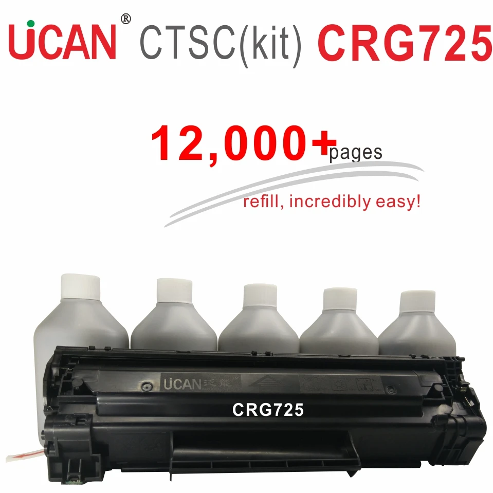 725 Лазерный тонер картридж для Canon LBP 6000 6018 6020 6030 6040 MF3010 МФУ Принтер UCAN CTSC комплект 12