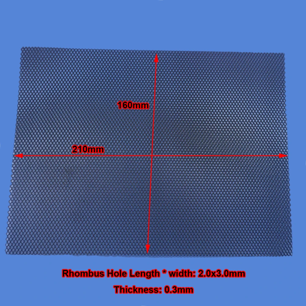 210x160mm-5 автомобильный аудио твитер спикер преобразования чистая Крышка декоративный круг квадратная металлическая сетка решетка защита# черный