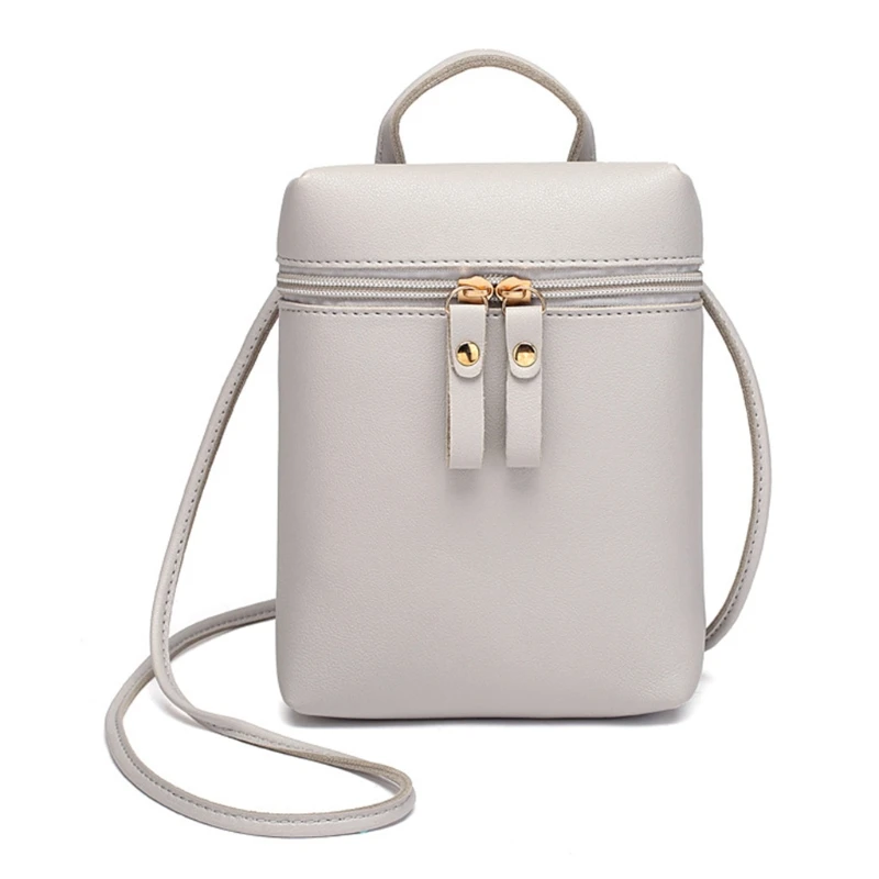 

5 Styles Women Girls Purse Coin Wallet Pouch Cell Phone Shoulder Bag Zipper Case Gray Blue Pink Black Red