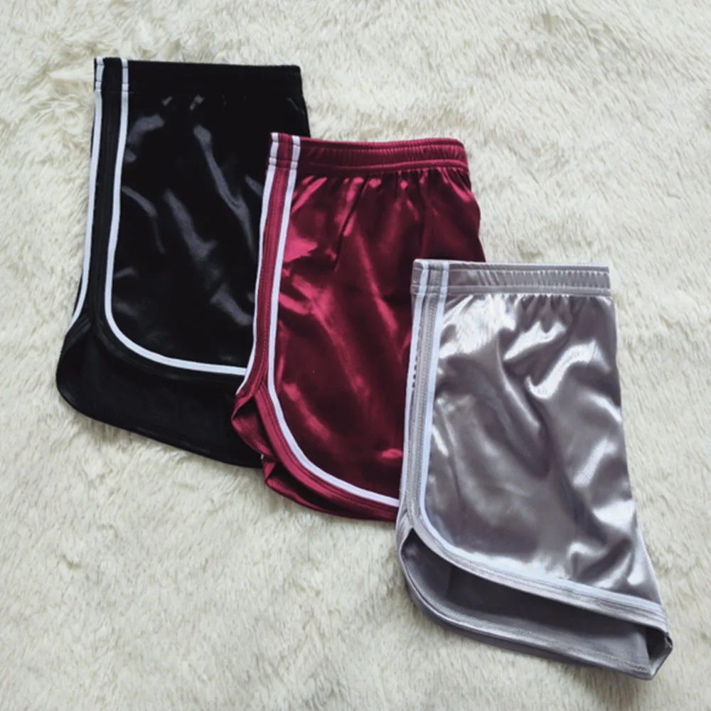 Sexy Women Female polyester Sport Casual Gym Fitness Yoga Shorts Push up Running Short Elastic High Waist Slim Sportswear