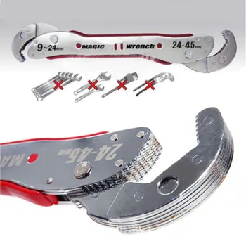 

Adjustable Magic Wrench Multi-function Purpose Spanner Tools 9-45mm Universal Wrench Pipe Home Hand Tool Quick Snap Grip