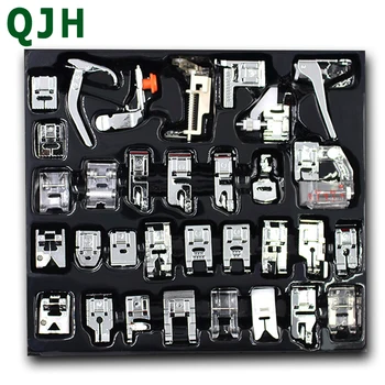 

Household 32pcs/set Sewing Machine Presser Foot,Domestic High Quality Stainless Steel Tailor Machine Feet Kit Tools Accessories